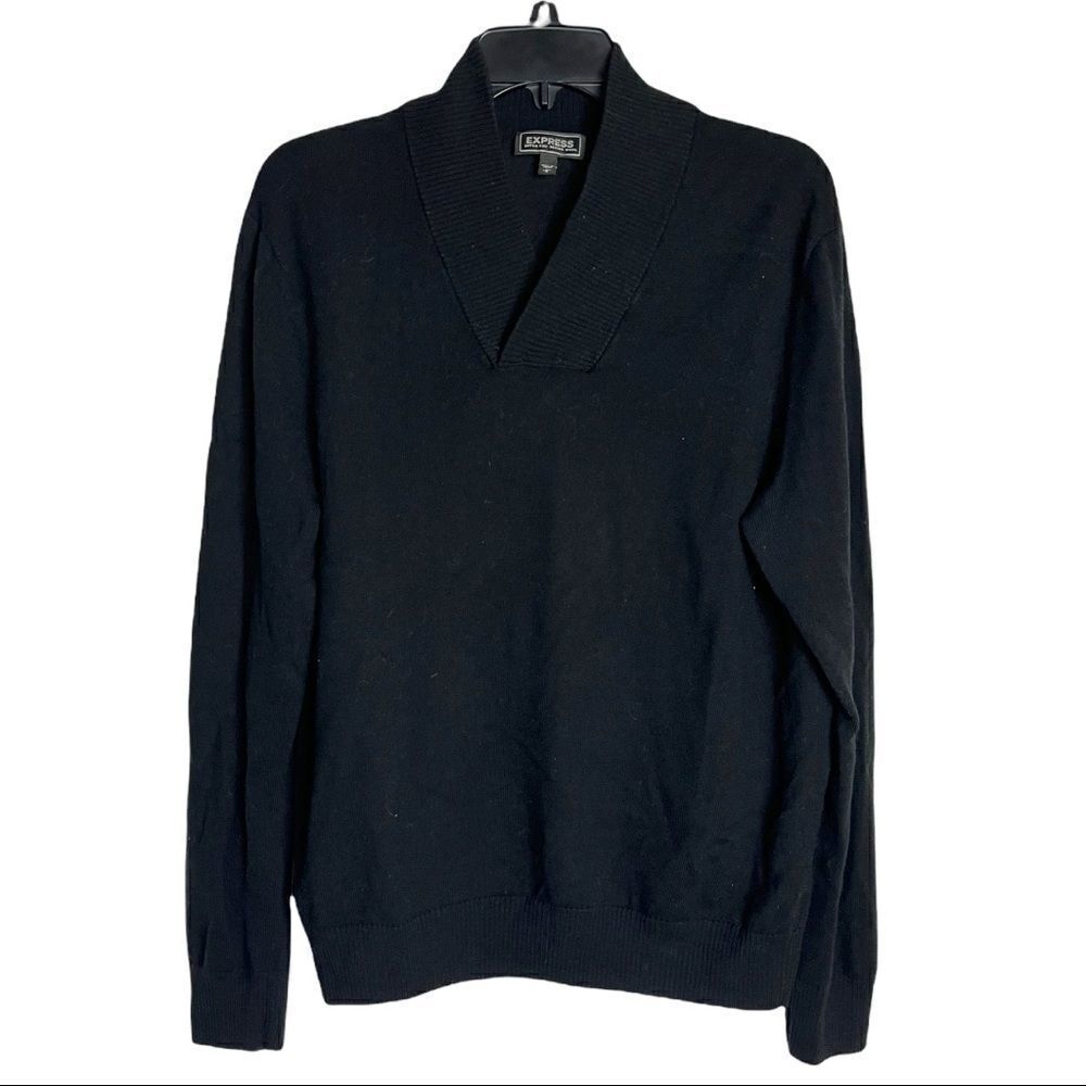 Express Merino Wool Pullover Black Size L